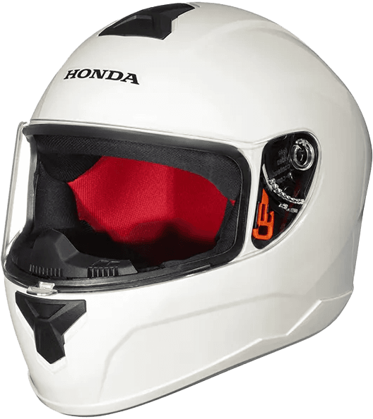 Capacete branco Honda
