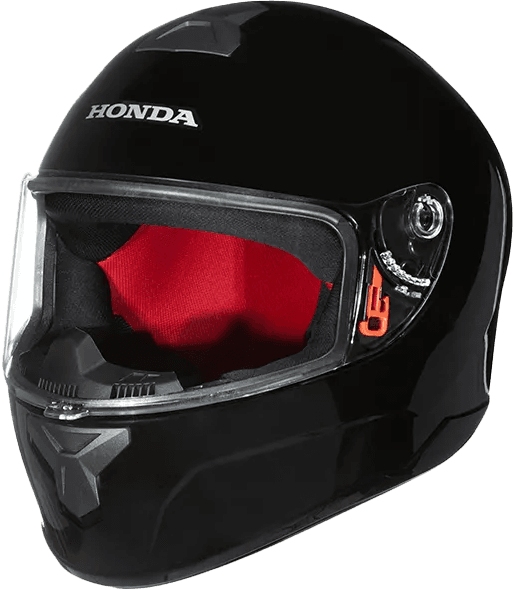 Capacete preto Honda